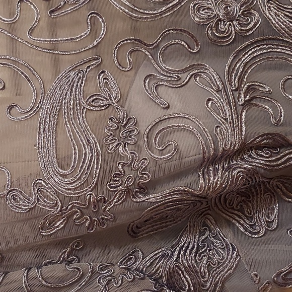 JS Collections Soutache Trumpet Gown Blue 14 - Picture 6 of 7